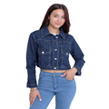 Campera Jean Corta mujer tela importada talles 38 al 44 DEJEANCI