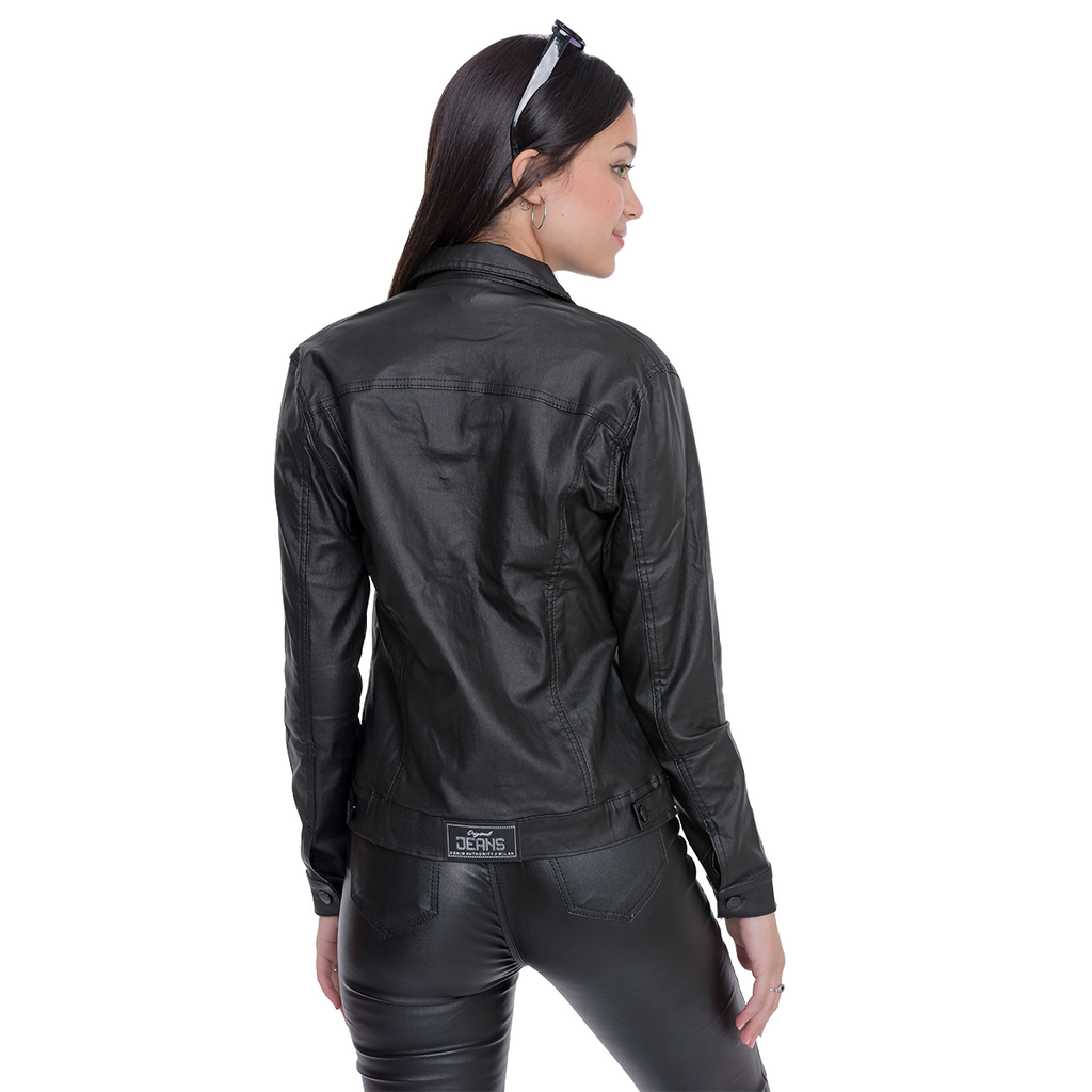 Campera Engomada mujer talle XS S M L XL 2XL curva completa DEJEANCI