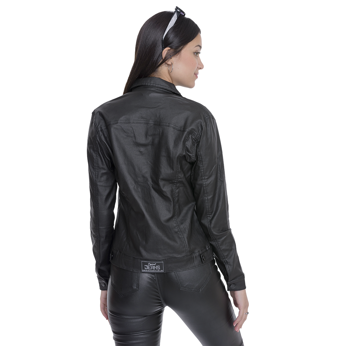 Campera Engomada mujer talle XS S M L XL 2XL curva completa DEJEANCI