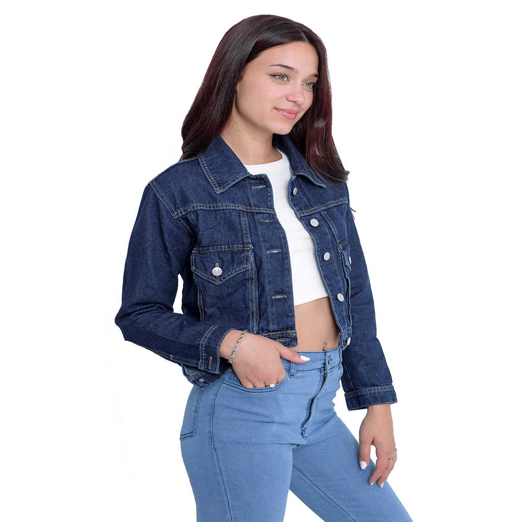 Campera Jean Corta mujer terminación premium venta mayorista DEJEANCI